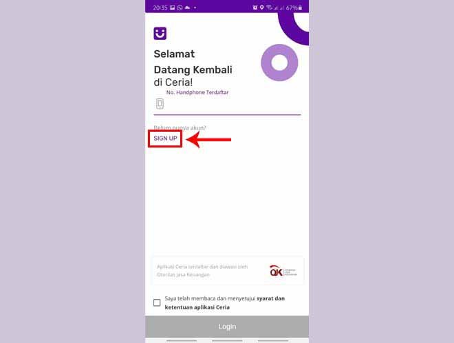 Cara daftar BRI Ceria